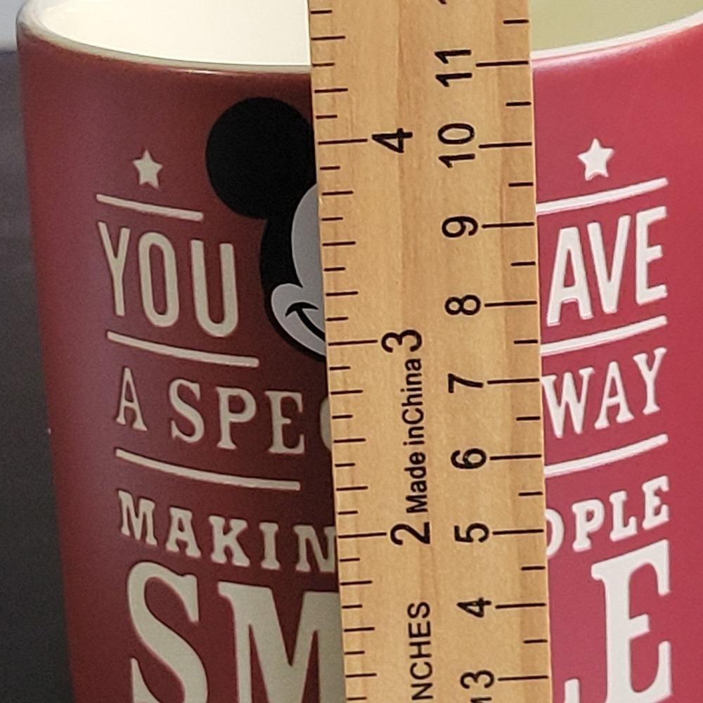 Disney Mickey Coffee Mug 16 Oz Red You Have A Special Way of Making People Smile - Picture 4 of 5